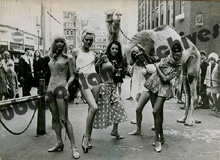 Top models in Carnaby Street